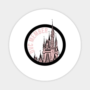 DVC Member Magic Castle Millennial Pink Magnet